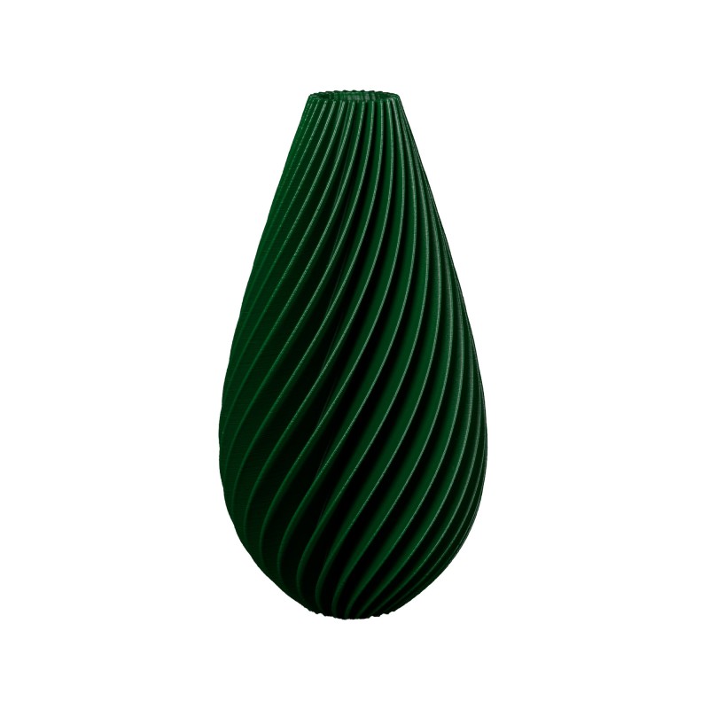 Vase haut design Spirilus  - Couleurs: Vert Foncé - Volume: 5L