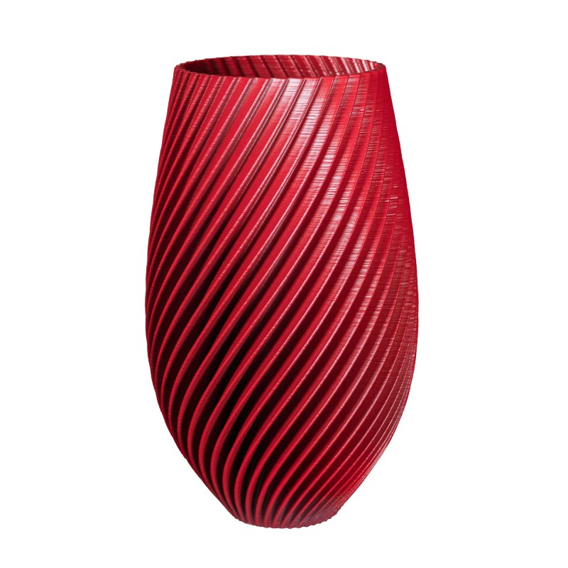 Cache-pot haut design Spirilus  - Couleurs: Rouge - Volume: 10L