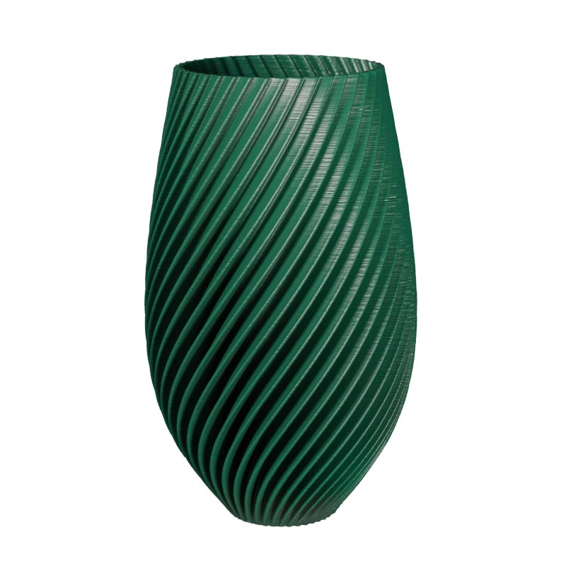 Cache-pot haut design Spirilus  - Couleurs: Vert Foncé - Volume: 10L