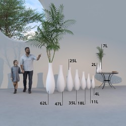 Vase effet terre cuite léger et durable