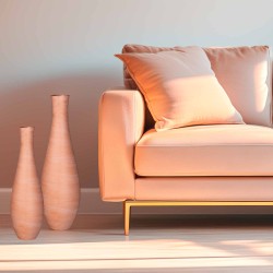 Vase effet terre cuite léger et durable – Imitation réaliste, tailles variées