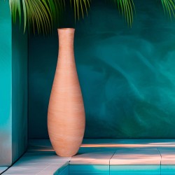 Vase effet terre cuite léger et durable – Imitation réaliste, tailles variées