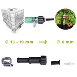 Raccord de connexion cuve de récupération - Kit arrosage Iriso