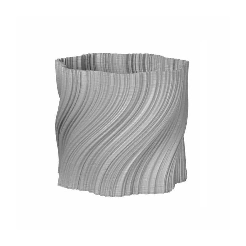 Cache-pot design déstructuré - Petite et grande tailles  - Couleurs: Blanc - Volume: 7L