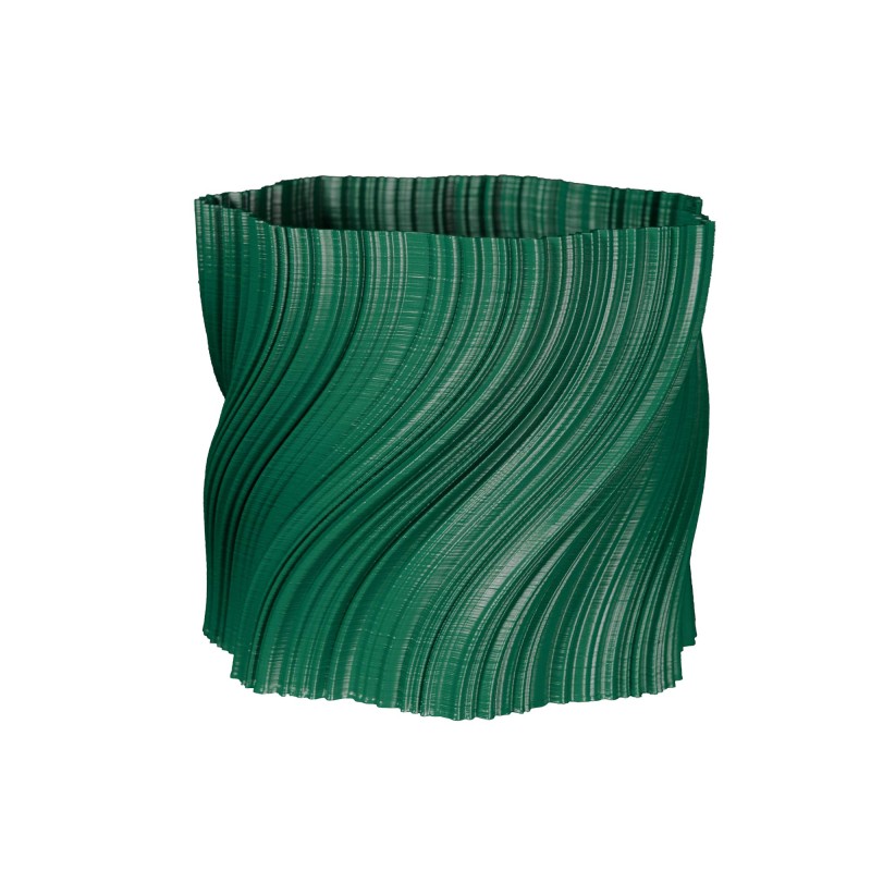 Cache-pot design déstructuré collection Oniris  - Couleurs: Vert Foncé - Volume: 7L