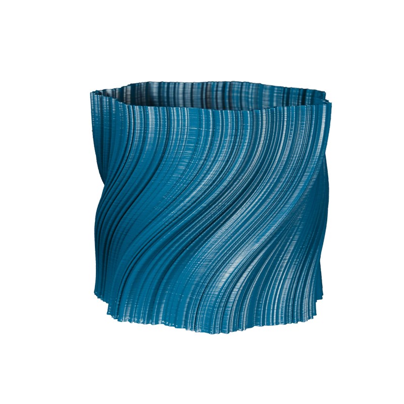 Cache-pot design déstructuré collection Oniris  - Couleurs: Bleu paon - Volume: 7L