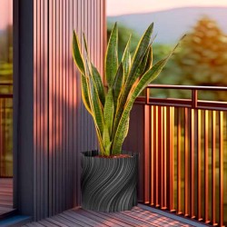 Cache-pot design déstructuré - Petite et grande tailles