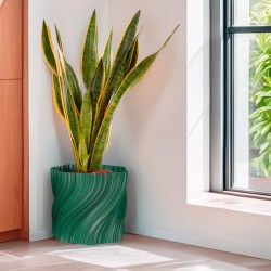 Cache-pot design déstructuré - Petite et grande tailles