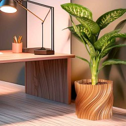 Cache-pot design déstructuré - Petite et grande tailles