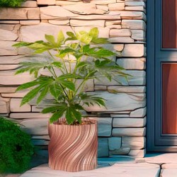 Cache-pot design déstructuré - Petite et grande tailles