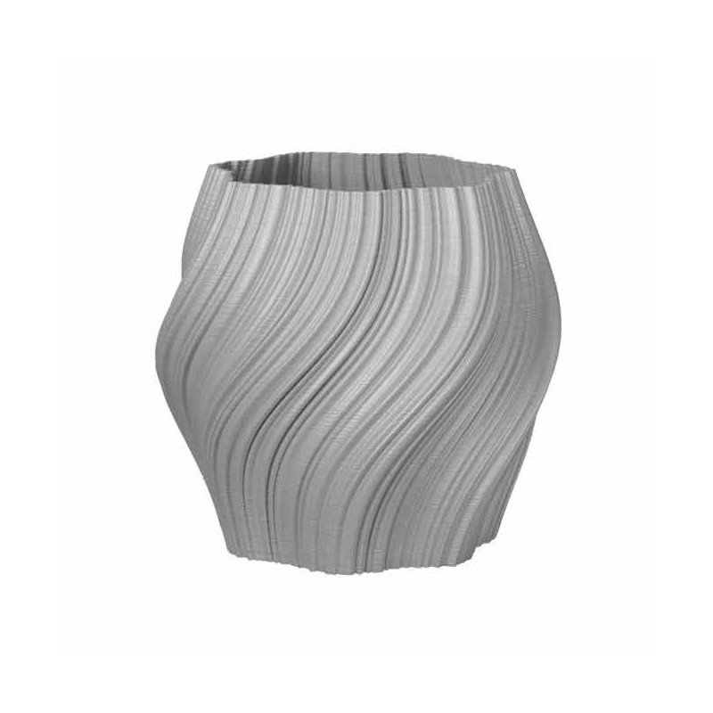 Pot de fleur coloré design Oniris - Intérieur et extérieur  - Couleurs: Blanc - Volume: 6L