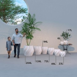 Pot de fleur coloré design Oniris - Intérieur et extérieur