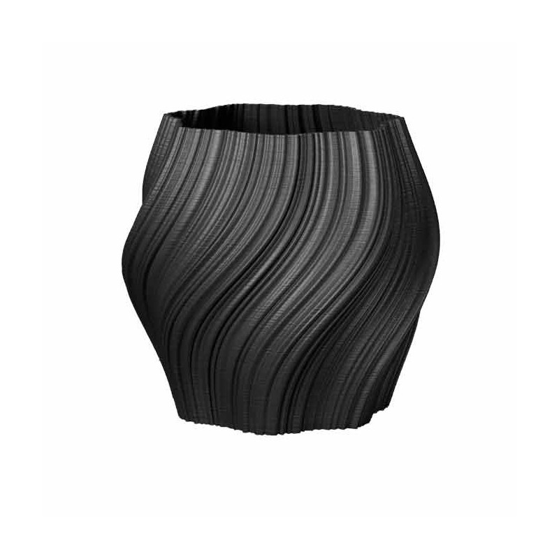 Pot de fleur coloré design Oniris - Intérieur et extérieur  - Couleurs: Gris anthracite - Volume: 6L