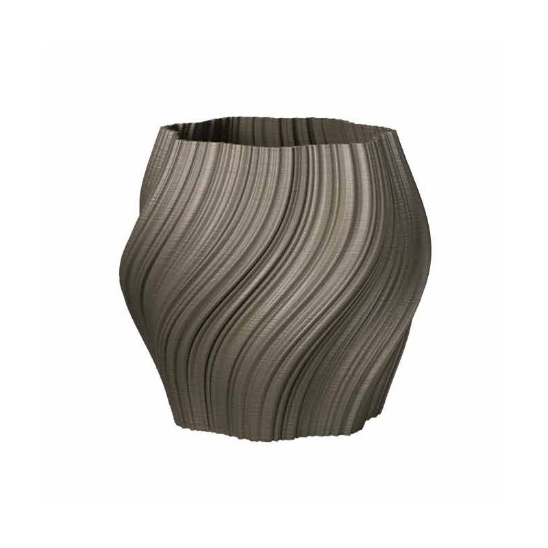 Pot de fleur coloré design Oniris - Intérieur et extérieur  - Couleurs: Gris - Volume: 6L