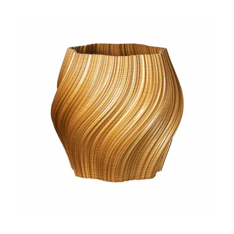 Pot de fleur coloré design Oniris - Intérieur et extérieur  - Couleurs: Or - Volume: 6L