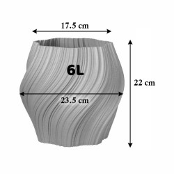 Pot de fleur coloré design Oniris - Intérieur et extérieur