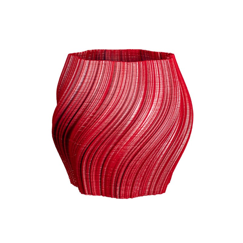 Pot de fleur coloré design Oniris - Intérieur et extérieur  - Couleurs: Rouge - Volume: 6L