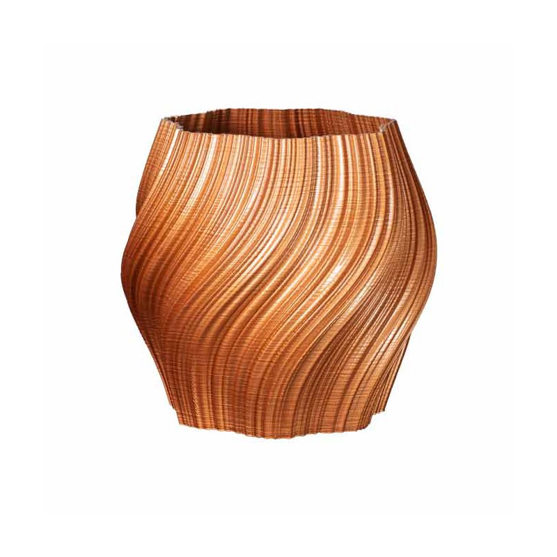 Pot de fleur coloré design Oniris - Intérieur et extérieur  - Couleurs: Bronze - Volume: 6L