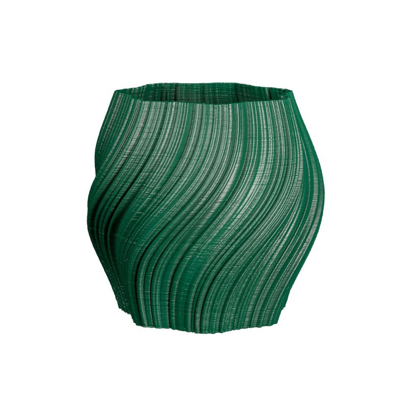 Pot de fleur coloré design Oniris - Intérieur et extérieur  - Couleurs: Vert Foncé - Volume: 6L