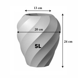 Gros pot de fleurs design Aérium