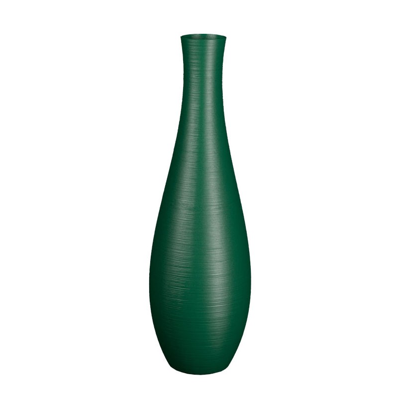 Vase fin et élégant Lisaé  - Couleurs: Vert Foncé - Volume: 2L