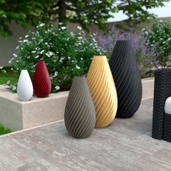Vase haut design Spirilus