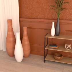 Vase effet terre cuite léger et durable
