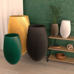 Cache-pot haut design Spirilus