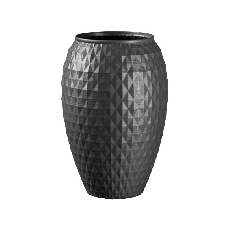 Jarre contemporaine - Vase à poser grandes dimensions  - Couleurs: Gris anthracite - Volume: 14L
