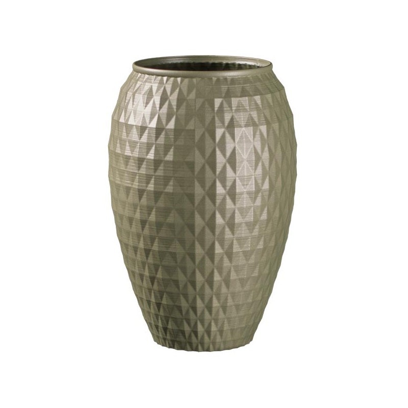 Jarre contemporaine - Vase à poser grandes dimensions  - Couleurs: Gris - Volume: 14L