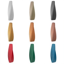 Vase haut motif en relief Ananas