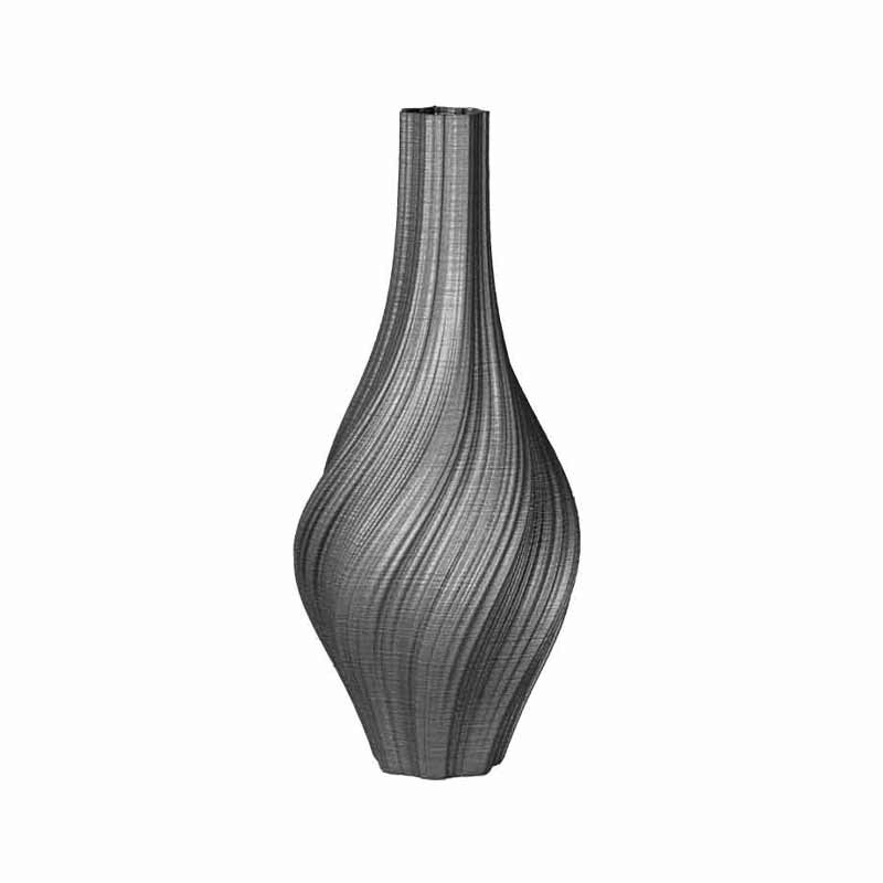 Vase design forme amphore Oniris - Choix de coloris  - Volume: 3L - Couleurs: Gris anthracite