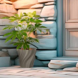 Cache-pot design Oniris forme évasée