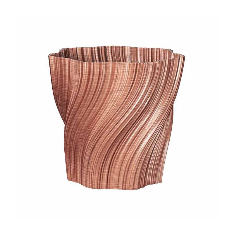 Cache-pot design Oniris forme évasée  - Couleurs: Cuivre - Volume: 6L