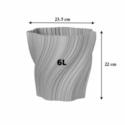 Cache-pot design Oniris forme évasée