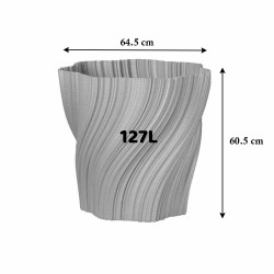 Cache-pot design Oniris forme évasée
