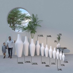 Vase en plastique de qualité style terre cuite