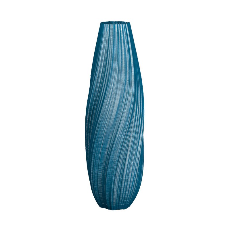 Vase haut pour composition florale Oniris - Choix de coloris  - Couleurs: Bleu paon - Volume: 3L