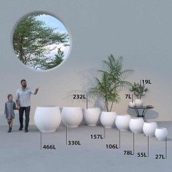 Cache-pot rond design Lisaé