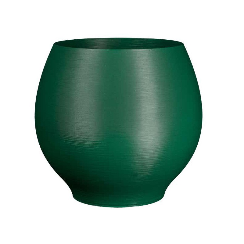 Cache-pot rond design Lisaé  - Couleurs: Vert Foncé - Volume: 7L