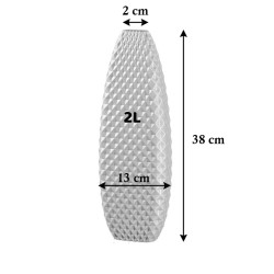 Vase haut design Ananas