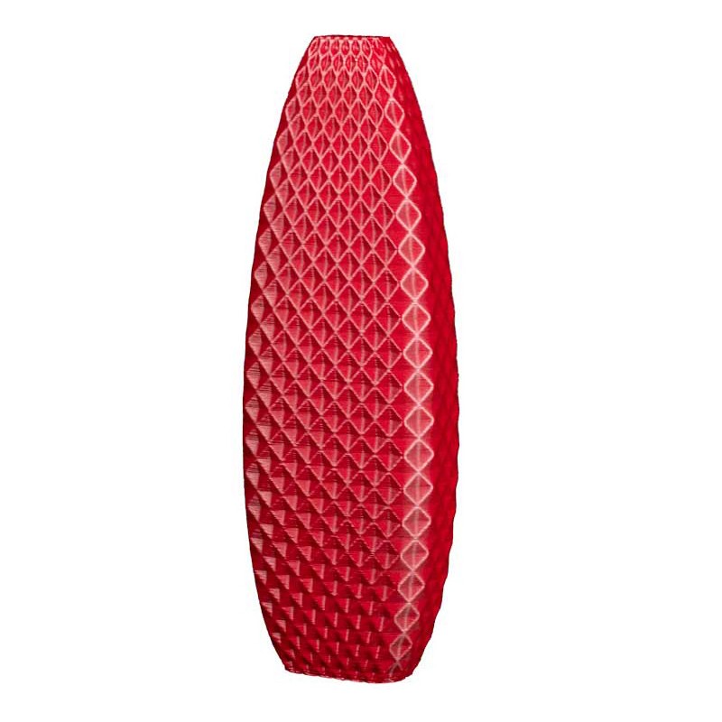 Vase haut design Ananas  - Couleurs: Rouge - Volume: 2L