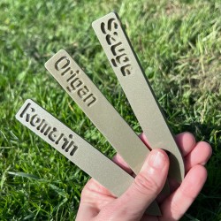 Grandes étiquettes plantes aromatiques - Lot de 11