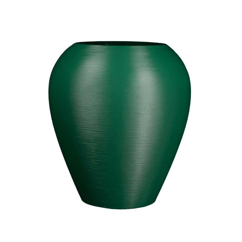 Grand pot forme jarre Lisaé  - Couleurs: Vert Foncé - Volume: 5L
