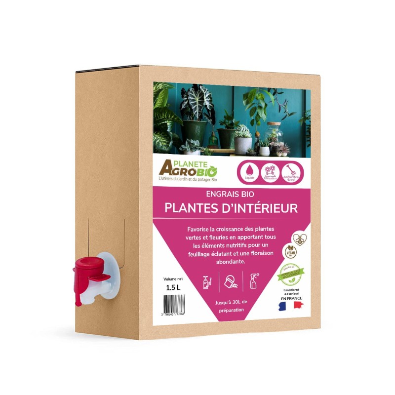 Engrais bio liquide plantes d'intérieur - 1.5L 