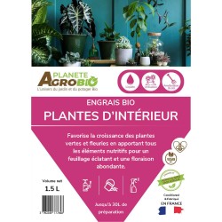 Engrais bio liquide plantes d'intérieur - 1.5L