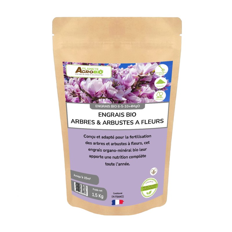 Engrais arbres et arbustes à fleurs - Granulés 1.5kg 