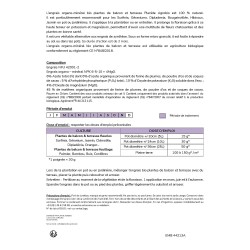 Engrais bio plantes de balcon et terrasse