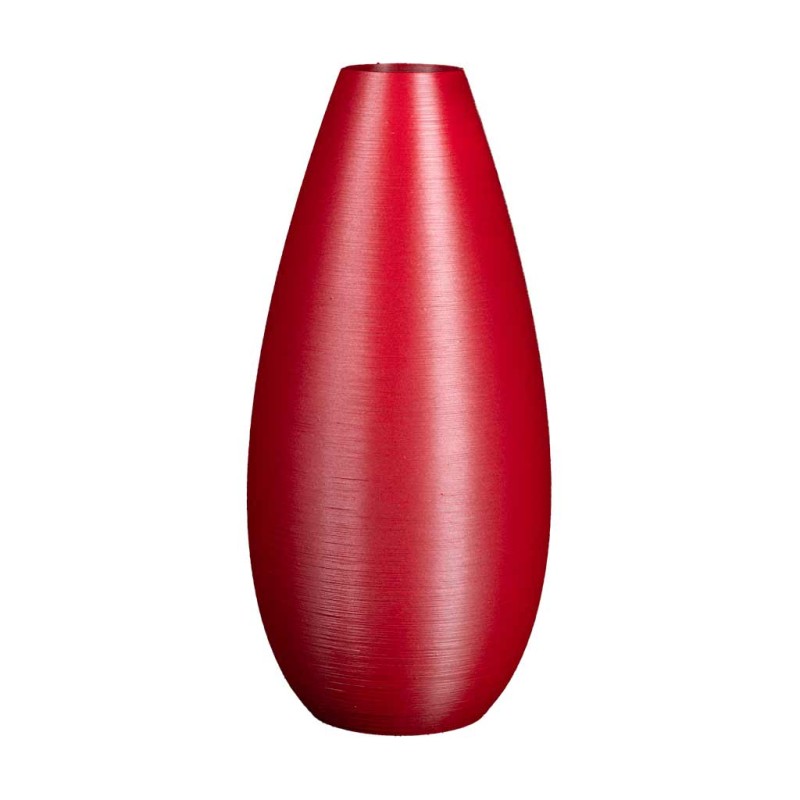 Vase haut contemporain Lisaé  - Couleurs: Rouge - Volume: 6L