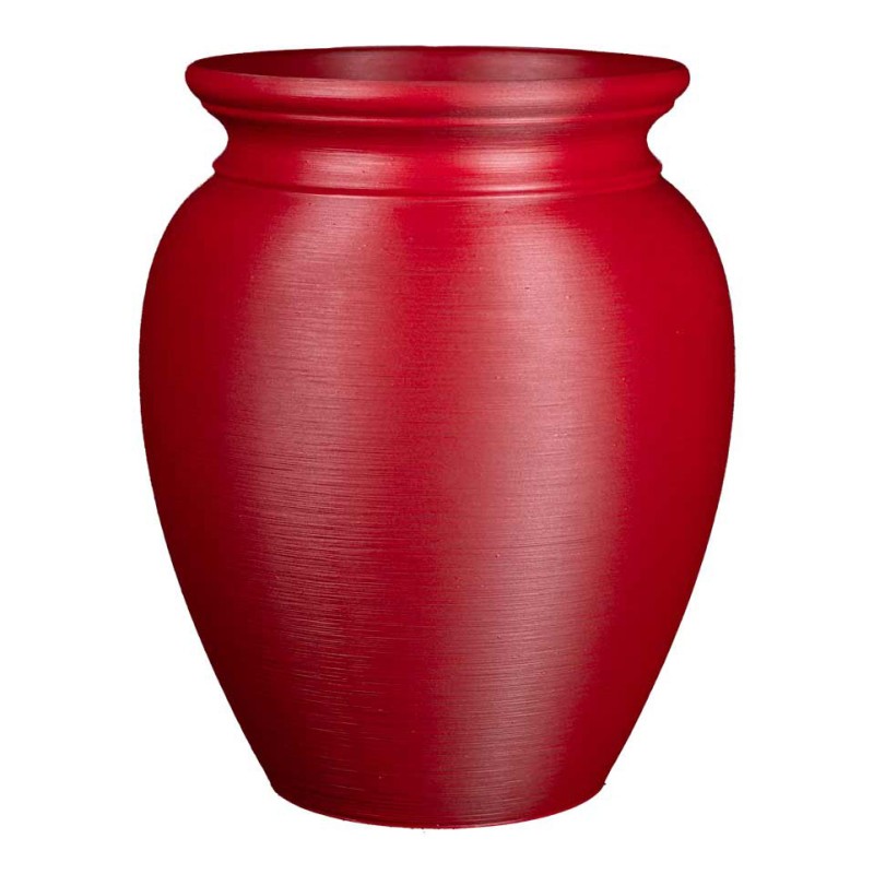 Jarre pour fleurs Lisaé - Intérieur et extérieur  - Couleurs: Rouge - Volume: 10L